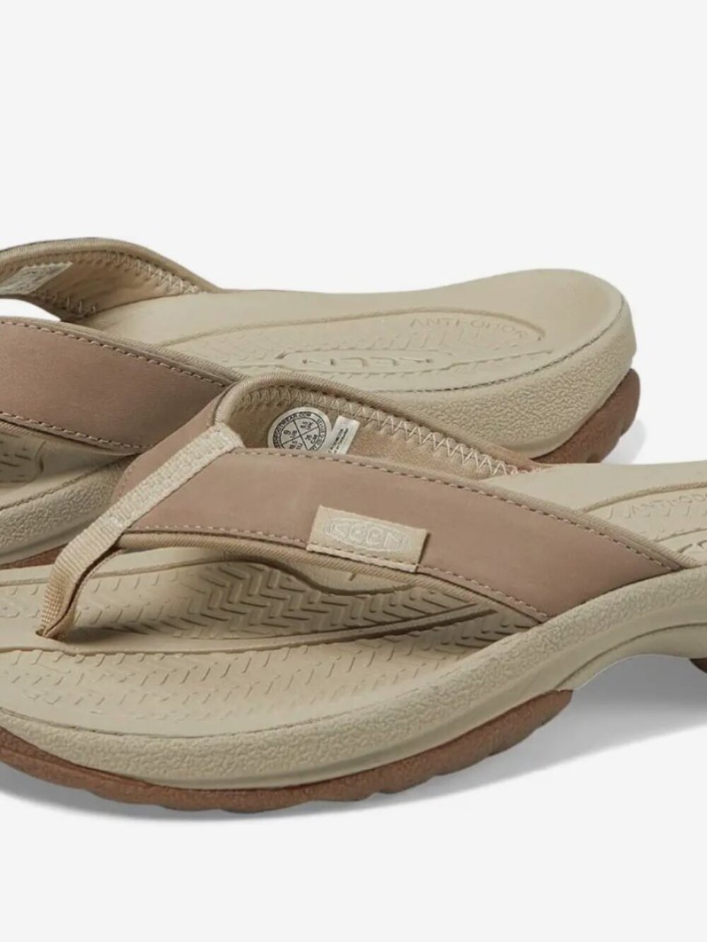 NEW with TAGS Kona Flip Flops With Suede Panels